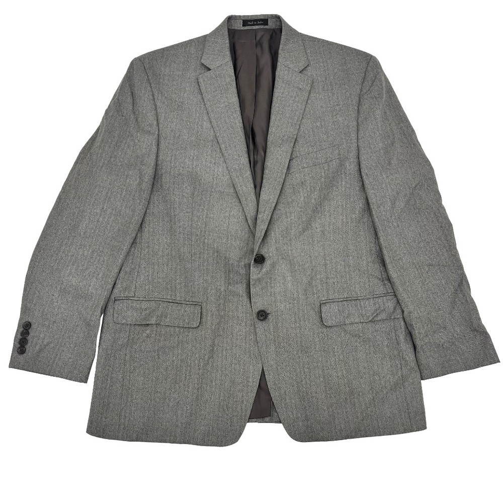 Lauren Ralph Lauren Mens 44 Sport Coat Single Breasted Gray 2-Button Notch Lapel